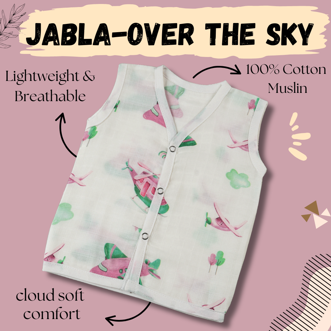 Premium Muslin Jabla - Over The Sky