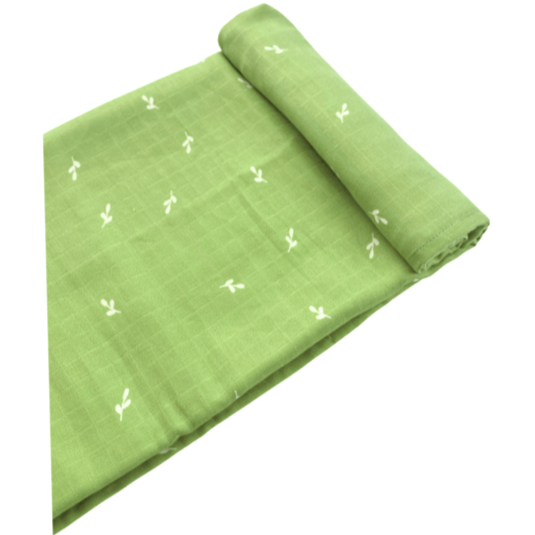 2 Layers Muslin Towel for Moms - Chartreuse Green