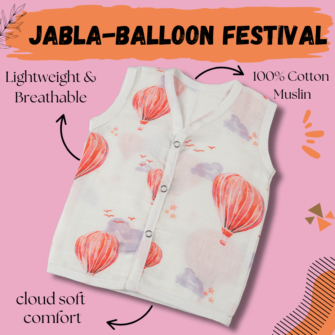 Premium Muslin Jabla - Balloon Festival