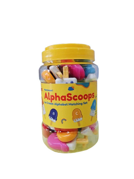 Alpha Scoops Ice Cream Montessori Alphabet Matching Game (52 pcs)
