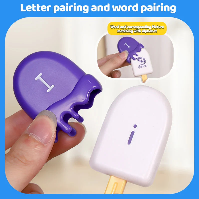 Alpha Scoops Ice Cream Montessori Alphabet Matching Game (52 pcs)