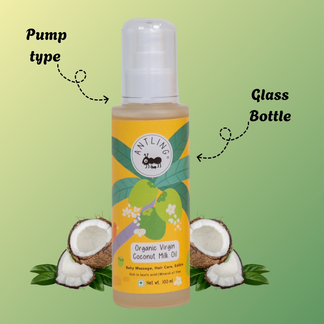 Organic Virgin Coconut Milk Oil | Baby Massage | Hair Care | Edible