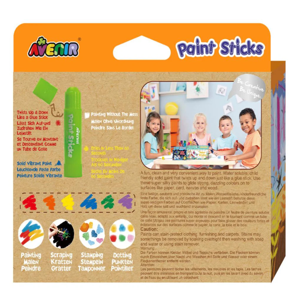 Avenir Paint Sticks - 6 Colors