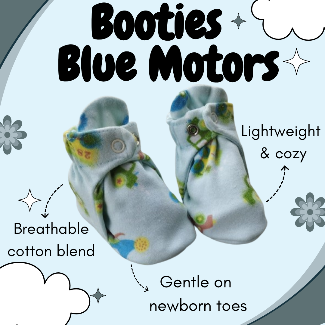 Booties - Blue Motors