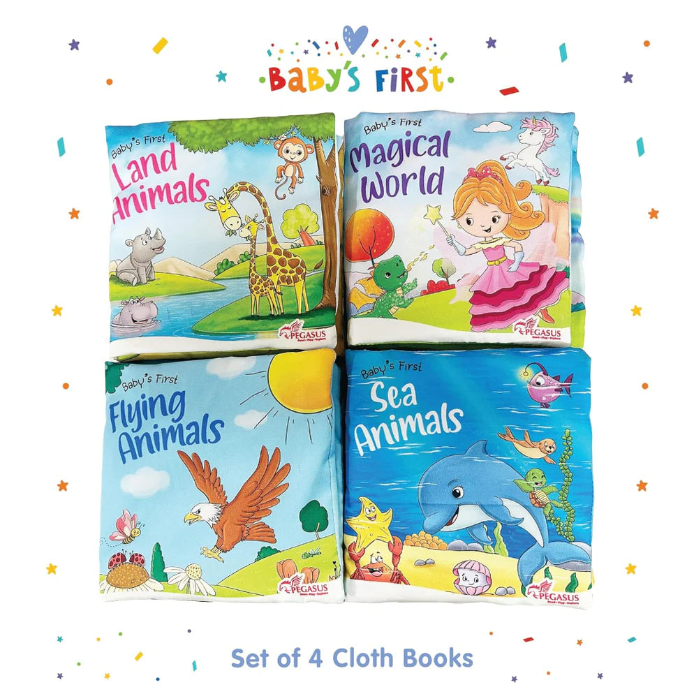 Baby's First Cloth Books (Set Of 4 Books)