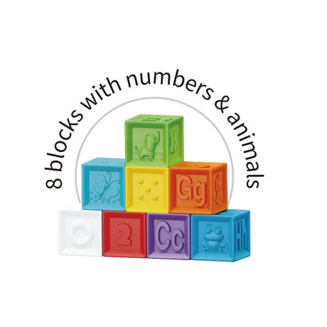 Baby's First Soft Sensory Toy Set -Balls & Blocks (14 Pieces)