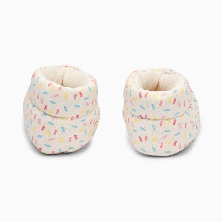 Sprinkles Cotton Baby Shoe - Off White