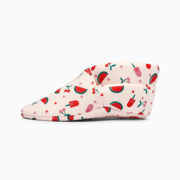 Watermelon Cotton Baby Shoe - Baby Pink