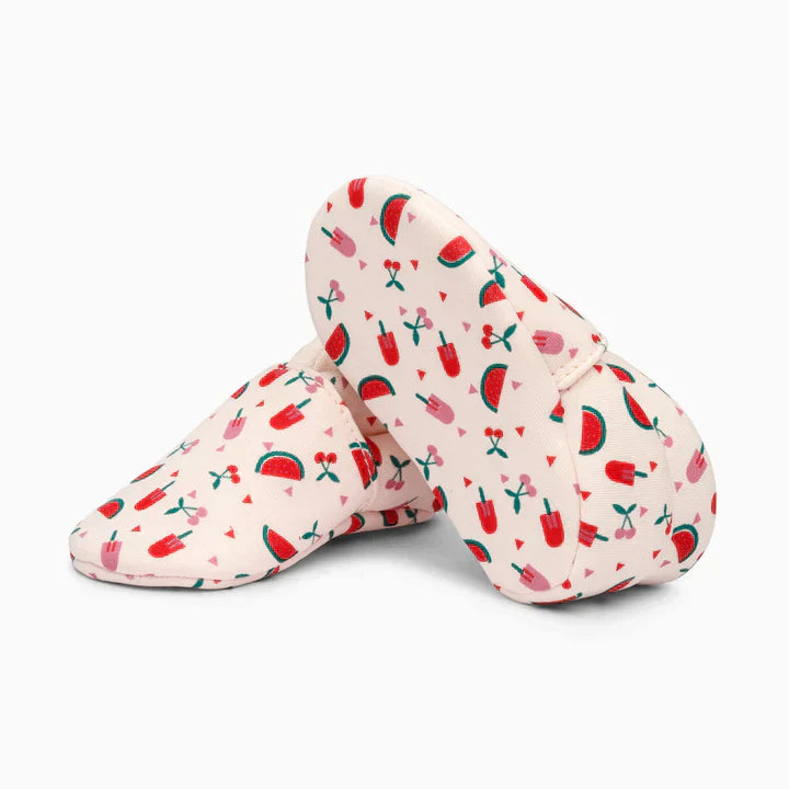 Watermelon Cotton Baby Shoe - Baby Pink