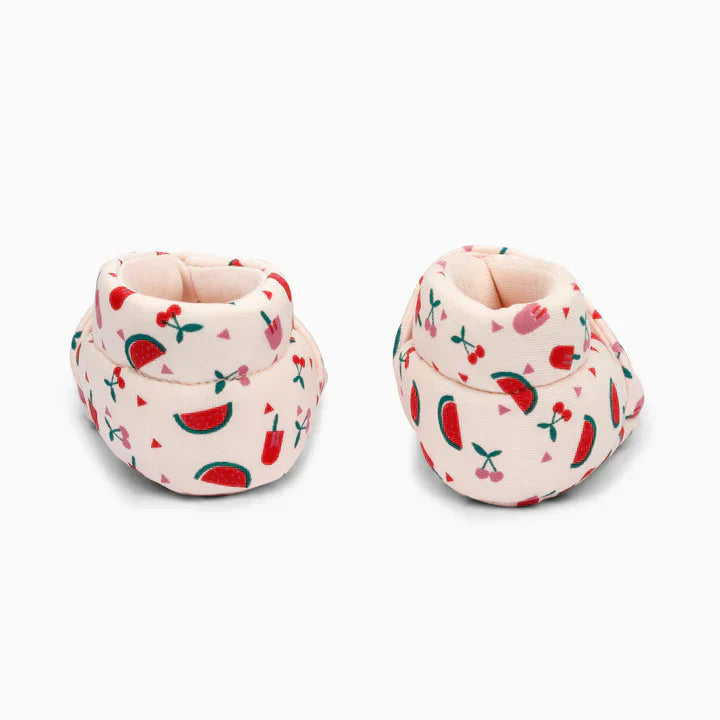 Watermelon Cotton Baby Shoe - Baby Pink