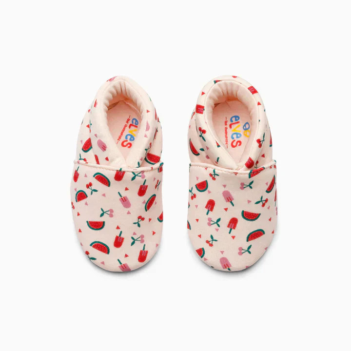 Watermelon Cotton Baby Shoe - Baby Pink