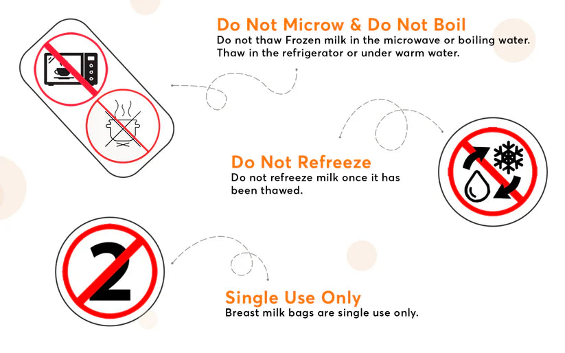 Temp-Sensing Breastmilk Storage Bags- Pack of 25