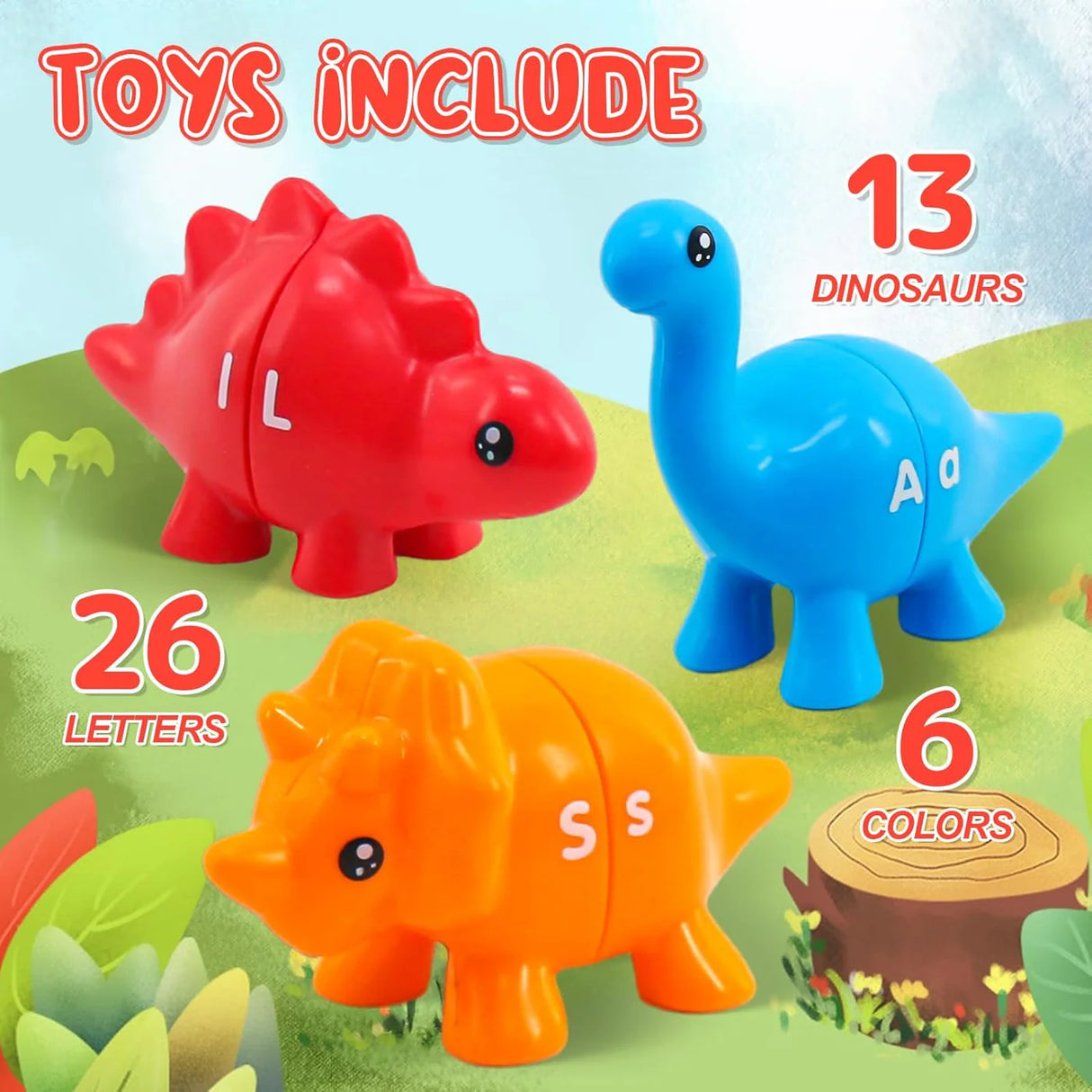 Dino Wise Montessori Alphabet Explorer Set (26 Pcs)