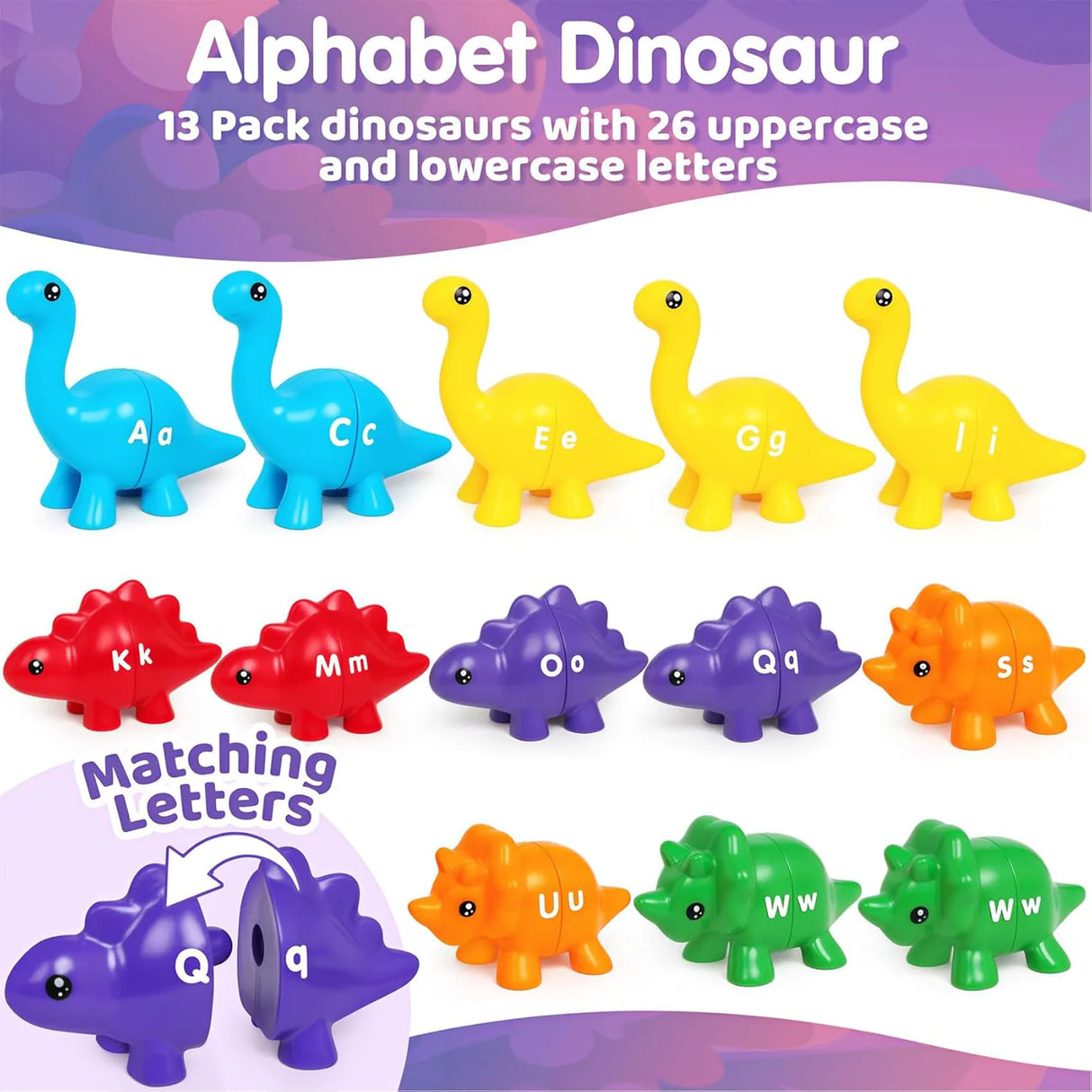 Dino Wise Montessori Alphabet Explorer Set (26 Pcs)