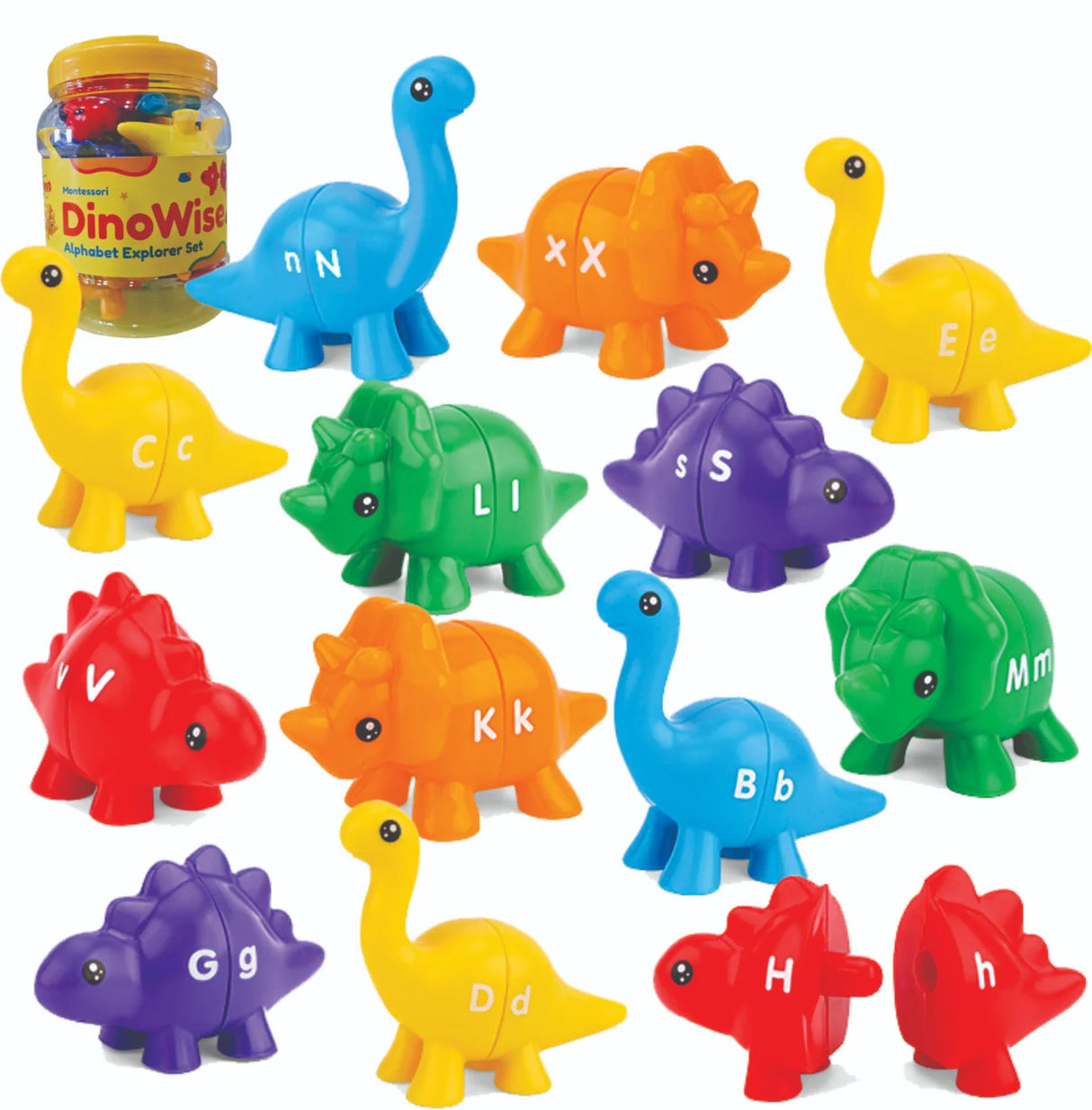 Dino Wise Montessori Alphabet Explorer Set (26 Pcs)