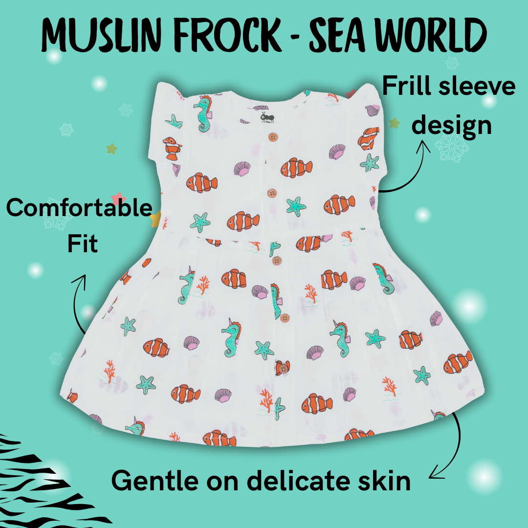 Muslin Frock - Sea World