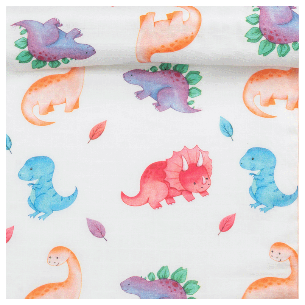 Premium 4 Layers Muslin Holding Towel - Dino World