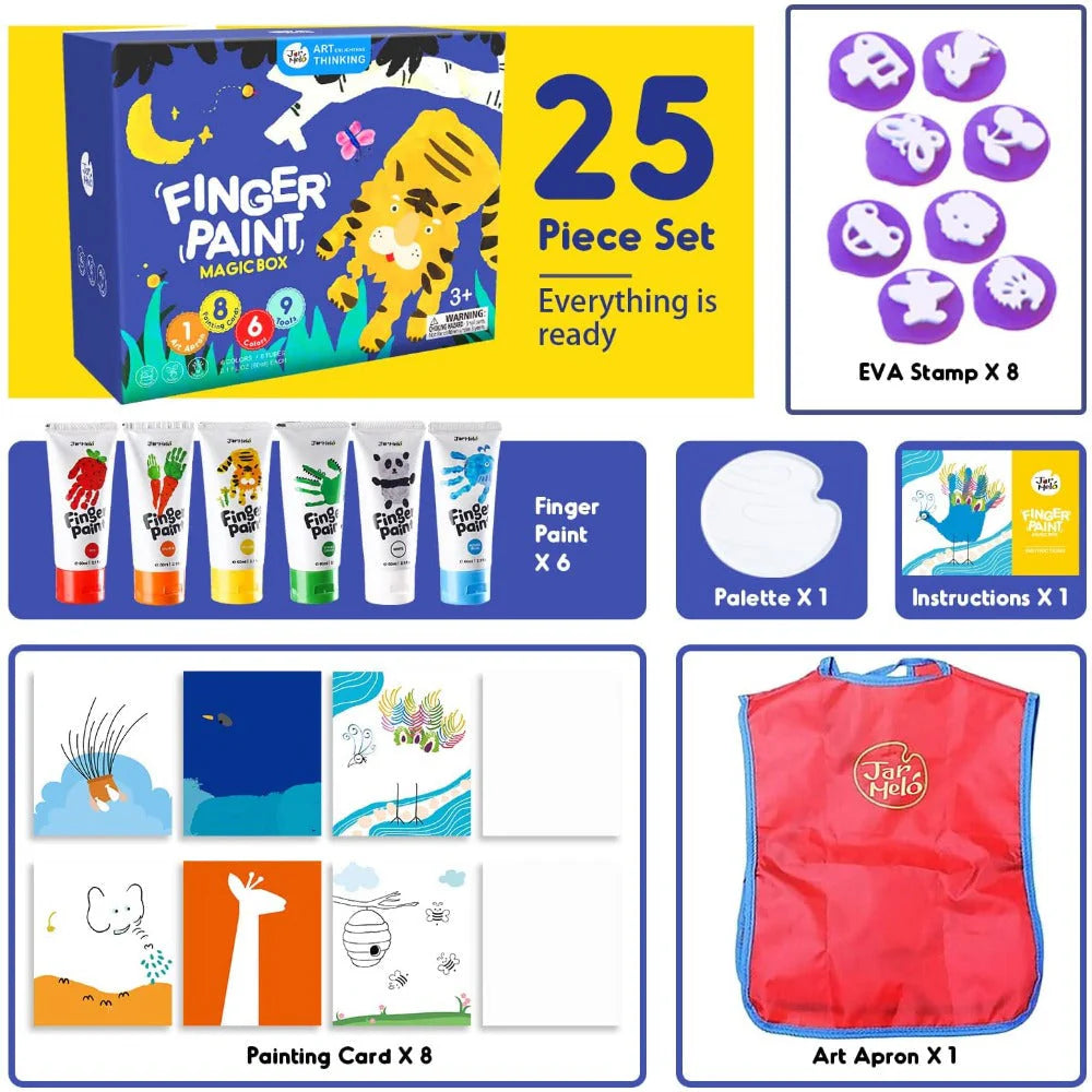 Jar Melo Finger Paint Magic Box