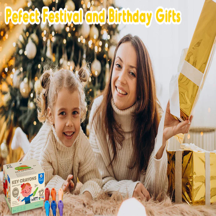 Jar Melo Key Crayon - 12 Colors