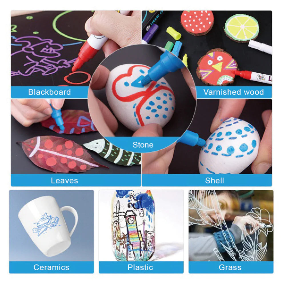 Jar Melo Liquid Chalk Markers -6 Colors