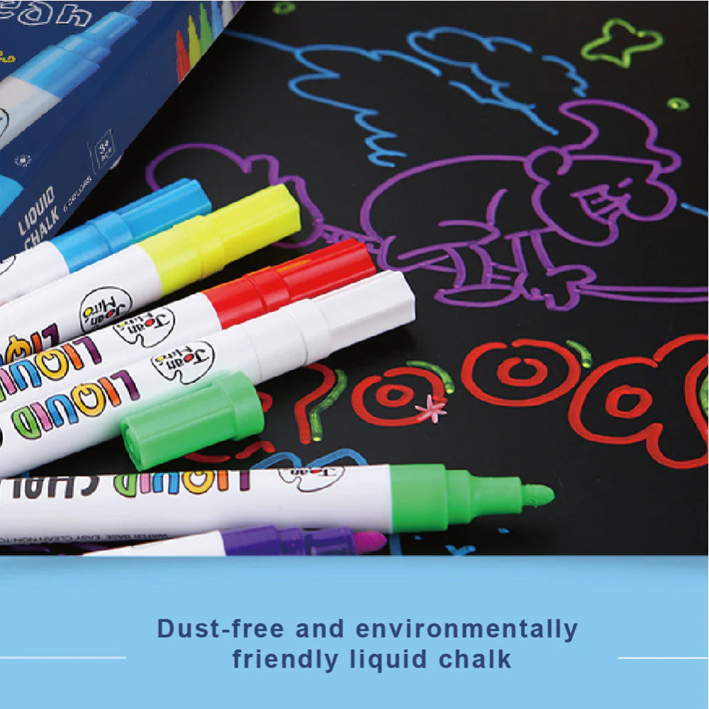 Jar Melo Liquid Chalk Markers -6 Colors