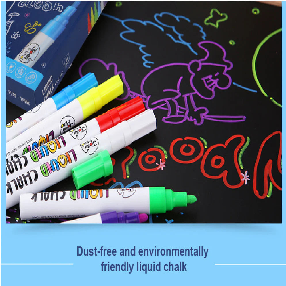 Jar Melo Liquid Chalk Markers -6 Colors