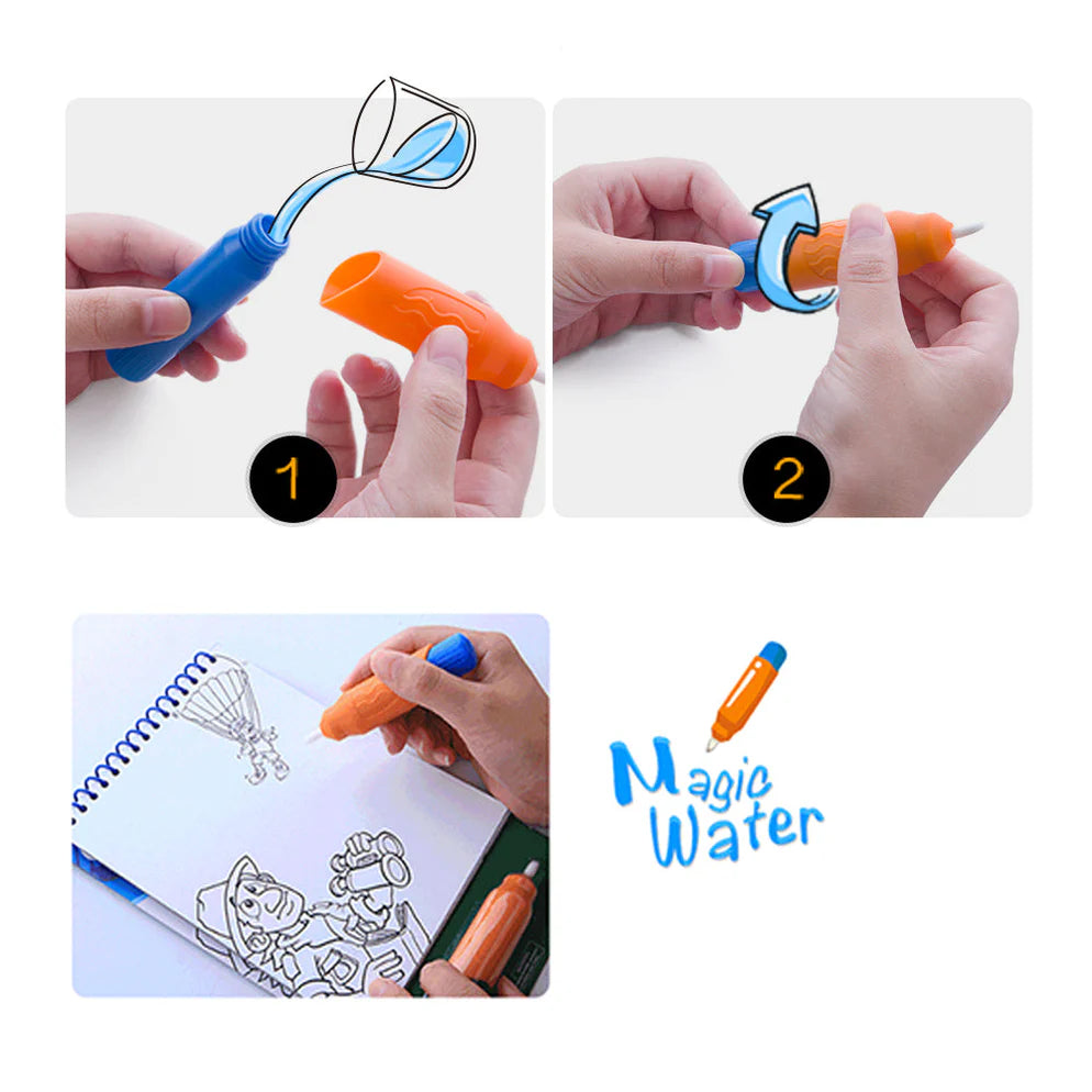 Jar Melo Magic Water Coloring Pad - Amusement Park