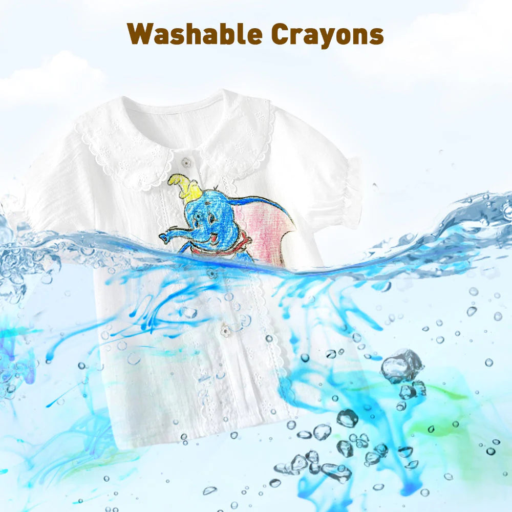 Jar Melo Mess Free Easy Grip Beeswax Crayons- 12 Colors