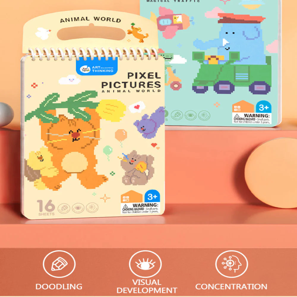 Jar Melo Pixel Pictures Colouring Books