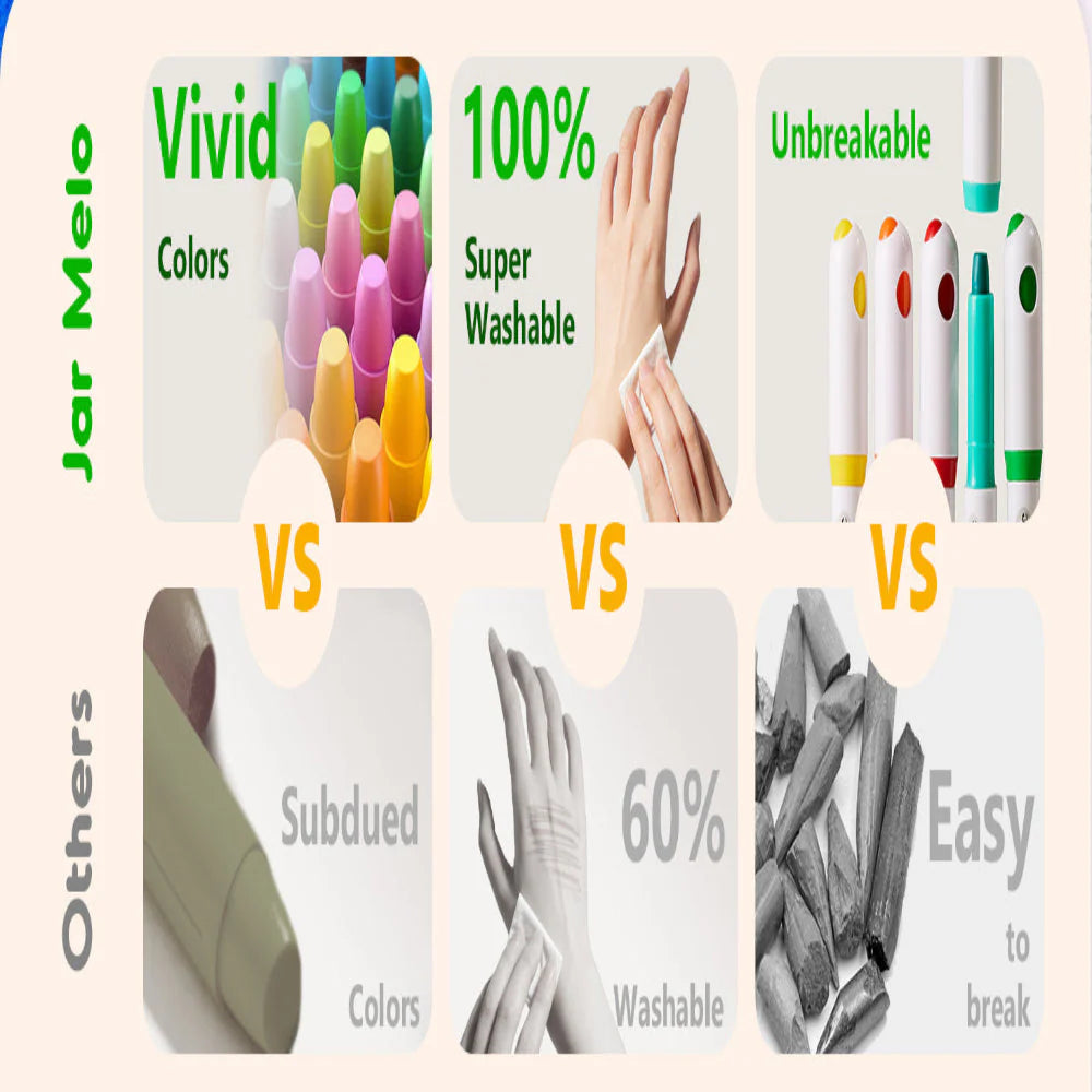 Jar Melo Ultra Silky Washable Crayons