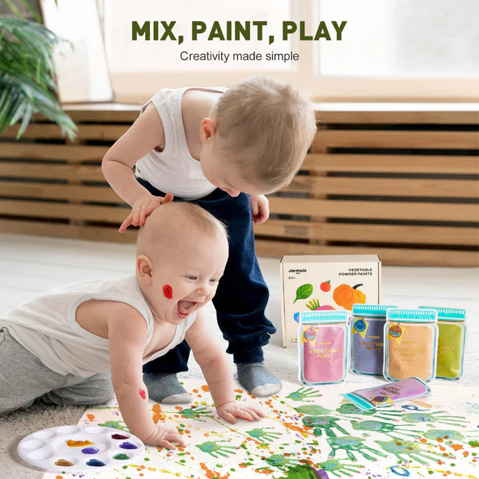 Jar Melo Vegetable Powder Paints- 6 Colors