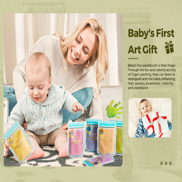 Jar Melo Vegetable Powder Paints- 6 Colors