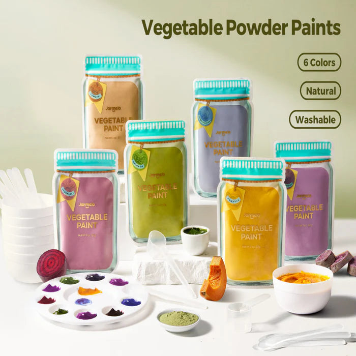 Jar Melo Vegetable Powder Paints- 6 Colors