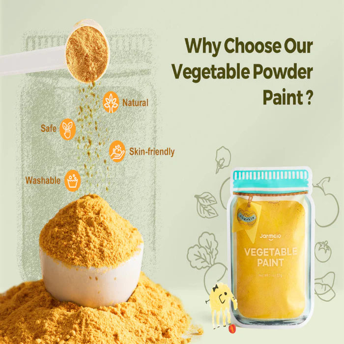Jar Melo Vegetable Powder Paints- 6 Colors