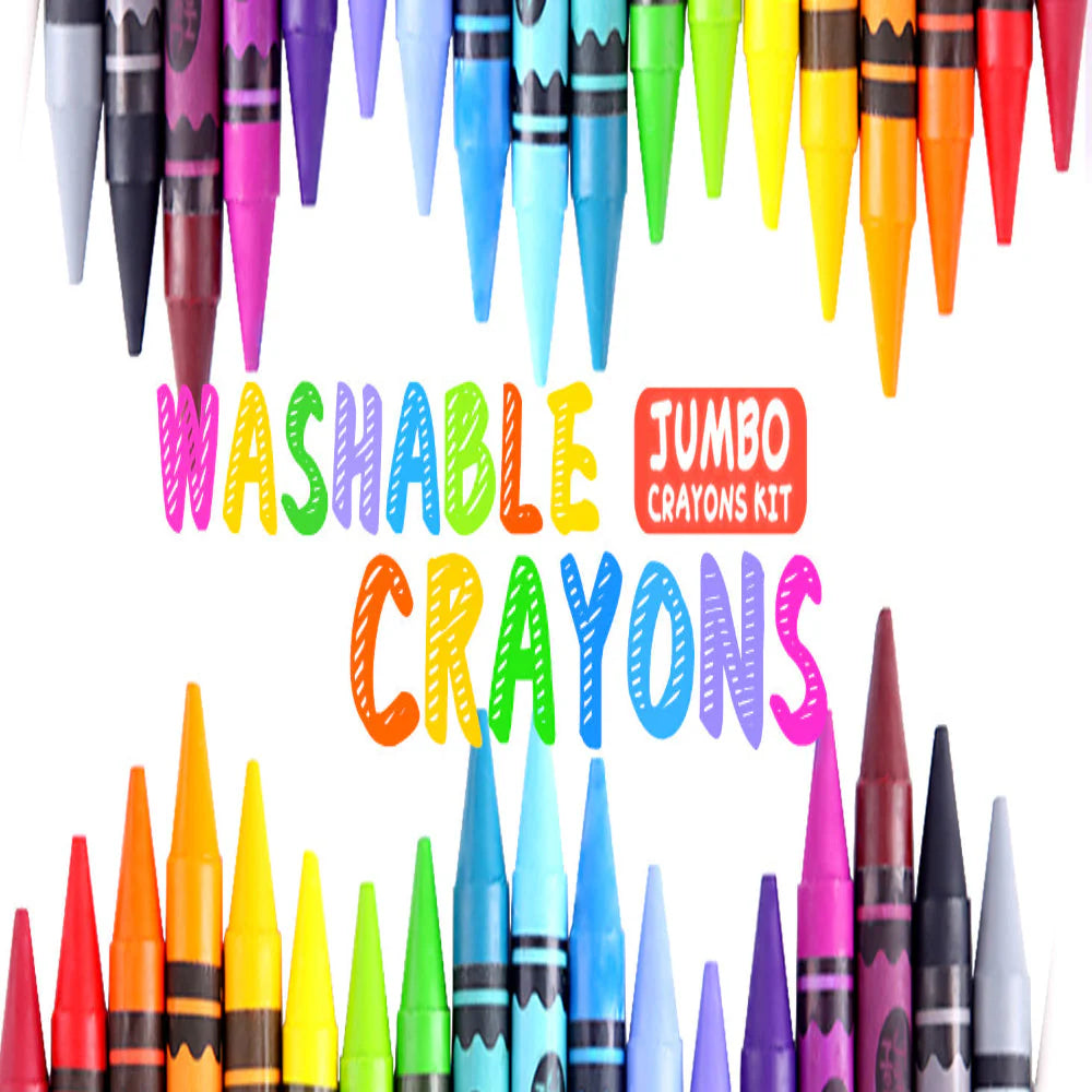 Jar Melo Washable Crayons -24 Colors