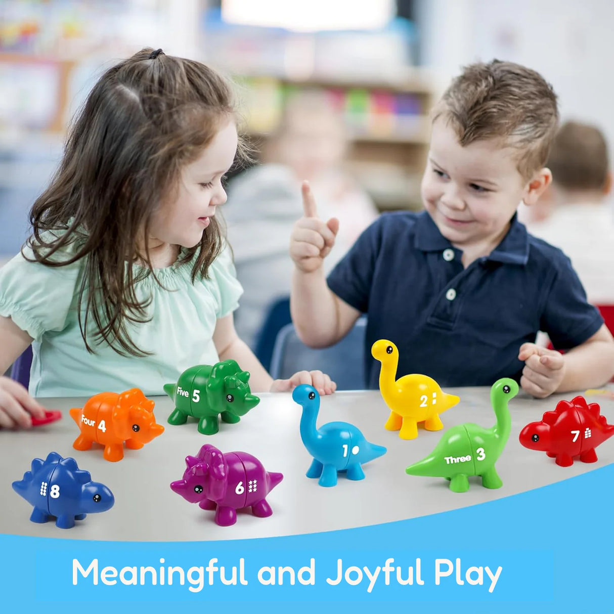 JurassiCount-Montessori Dinosaur Number Matching Set (20 pcs)