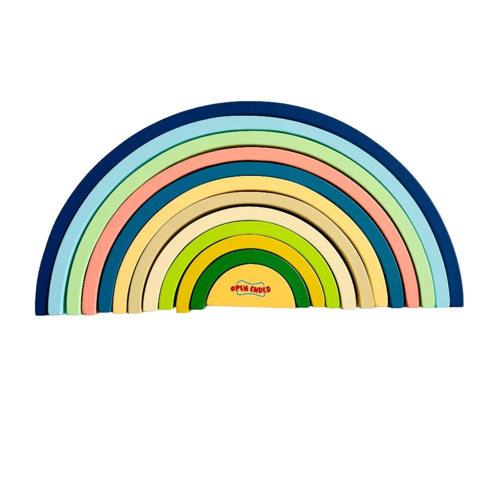 Open Ended Large Rainbow Stacker 12 Piece