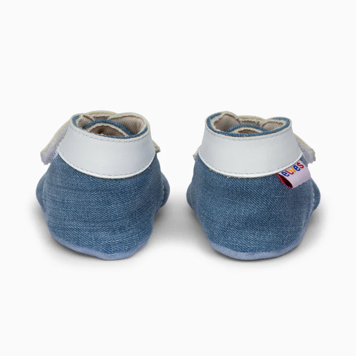 Boats Leather Baby Shoe - Blue