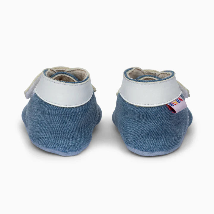 Boats Leather Baby Shoe - Blue