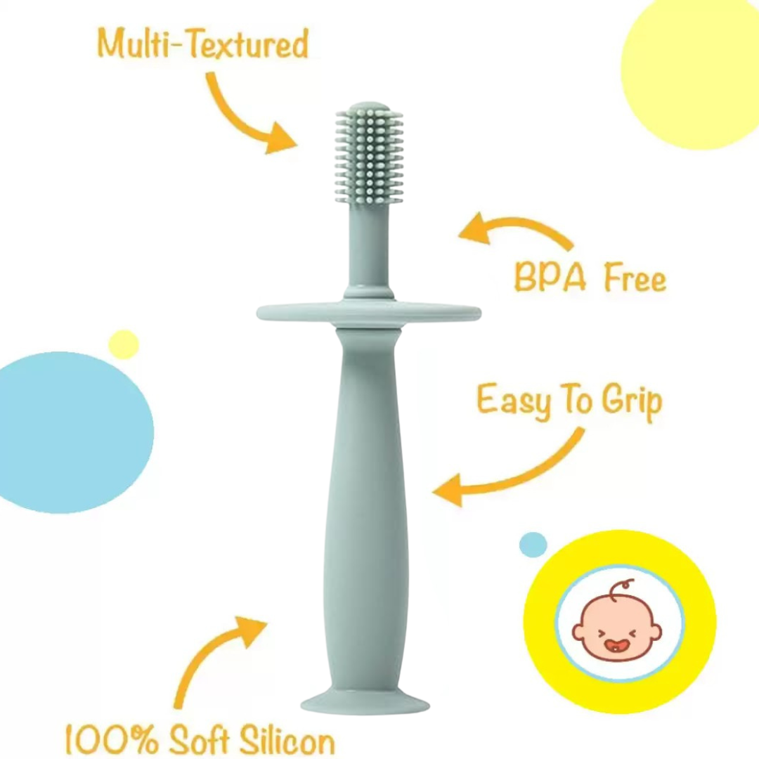 360 Degree Silicone Training Toothbrush for Kids/Babies/Toddlers