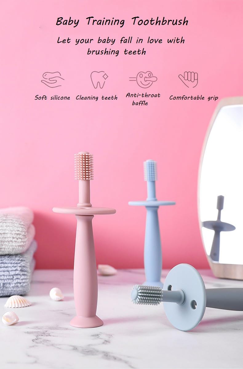 360 Degree Silicone Training Toothbrush for Kids/Babies/Toddlers