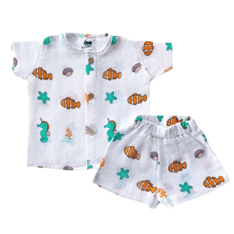 Muslin Co-ords - Sea World