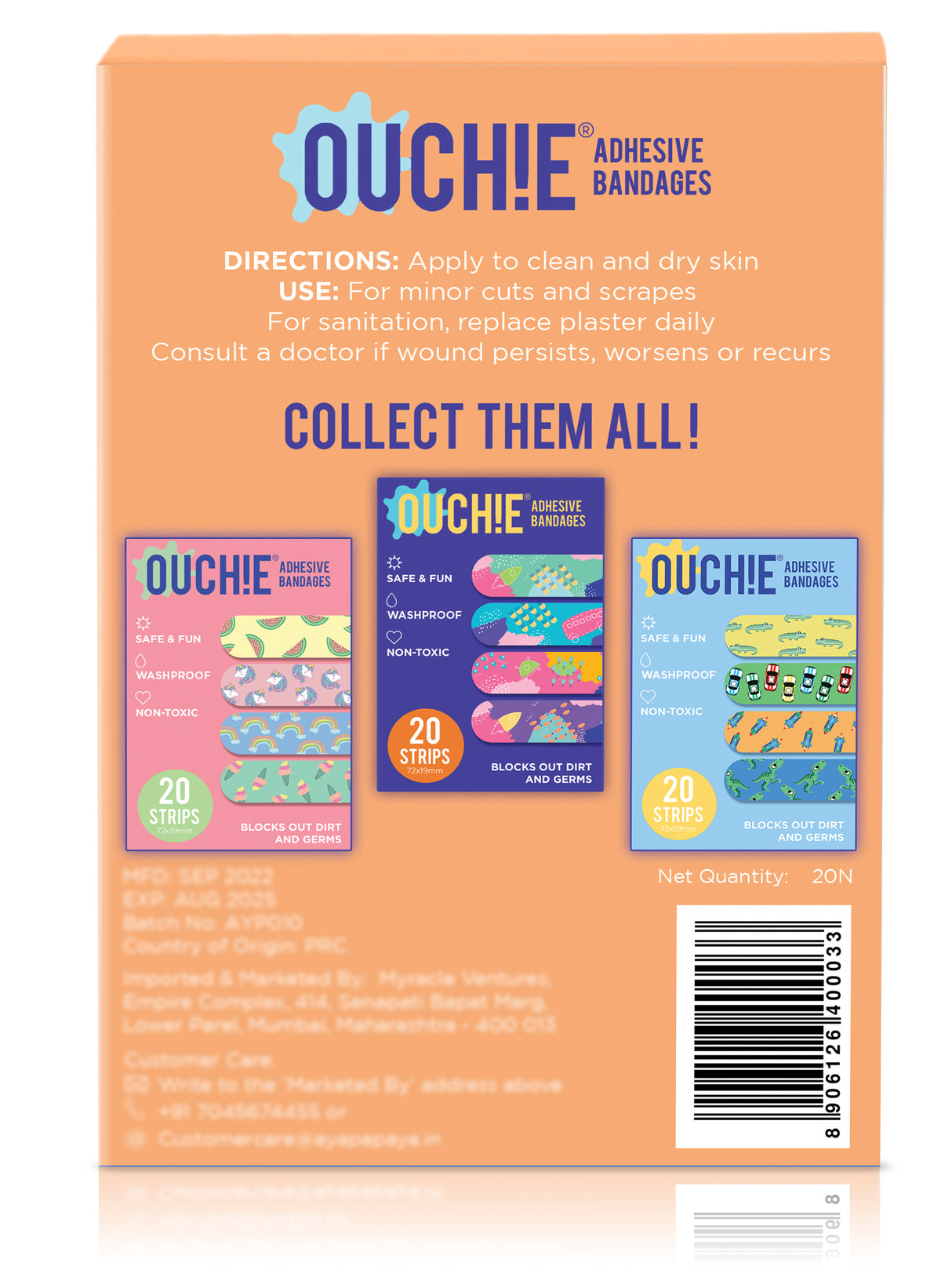 Ouchie Adhesive Bandages