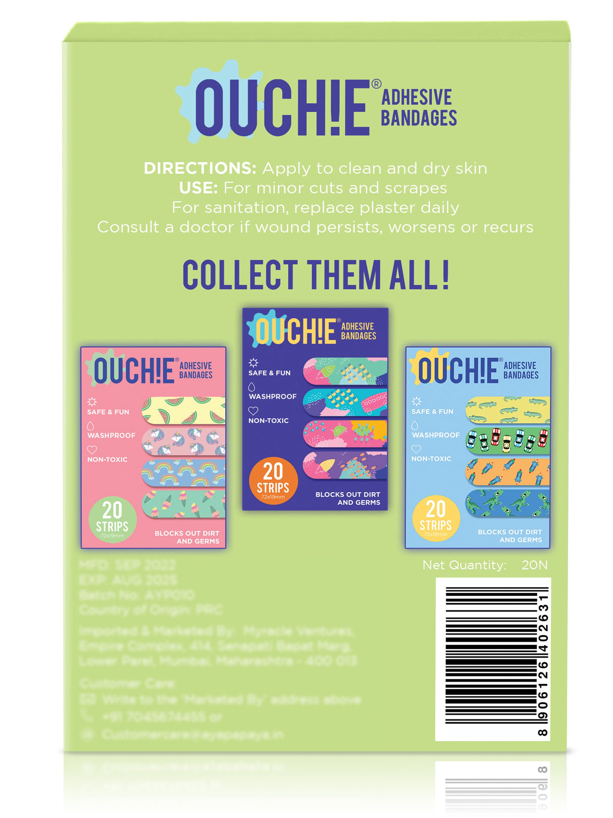 Ouchie Adhesive Bandages