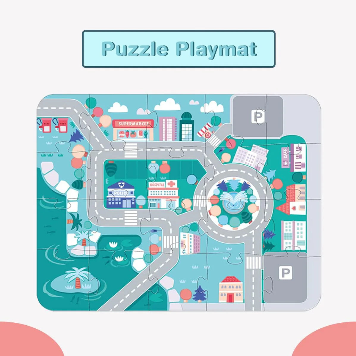 Open Ended 115 Pieces Wooden City Building Blocks