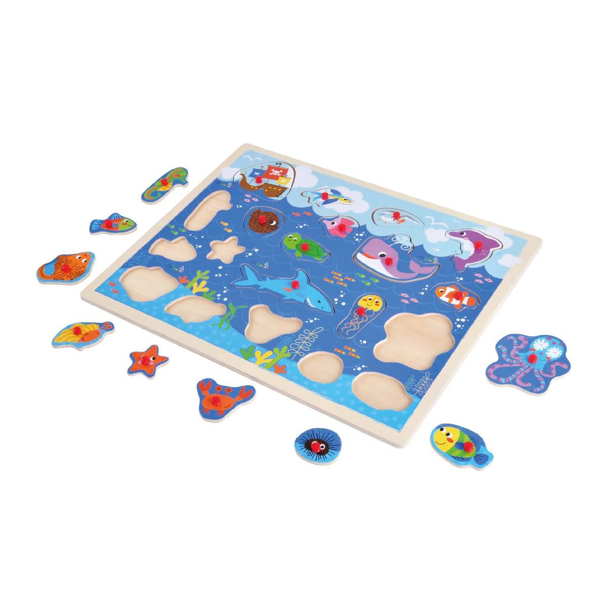 Open Ended Giant Peg Puzzle - Sea Animals