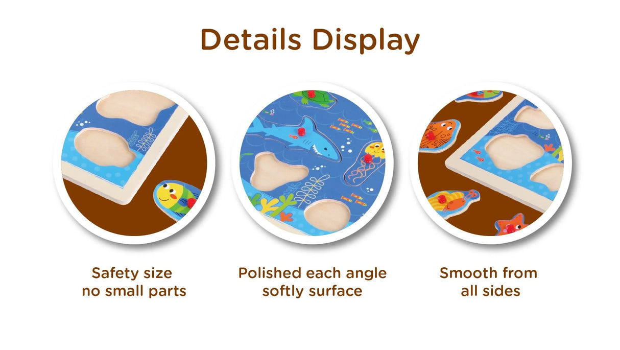 Open Ended Giant Peg Puzzle - Sea Animals