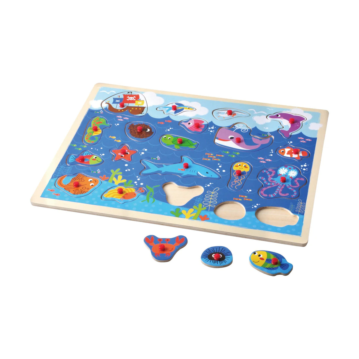 Open Ended Giant Peg Puzzle - Sea Animals