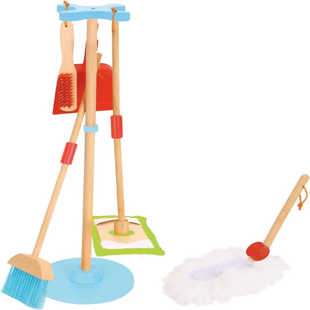 Open Ended Kids Wooden Cleaning Set - Highest quality cleaning Set available in India