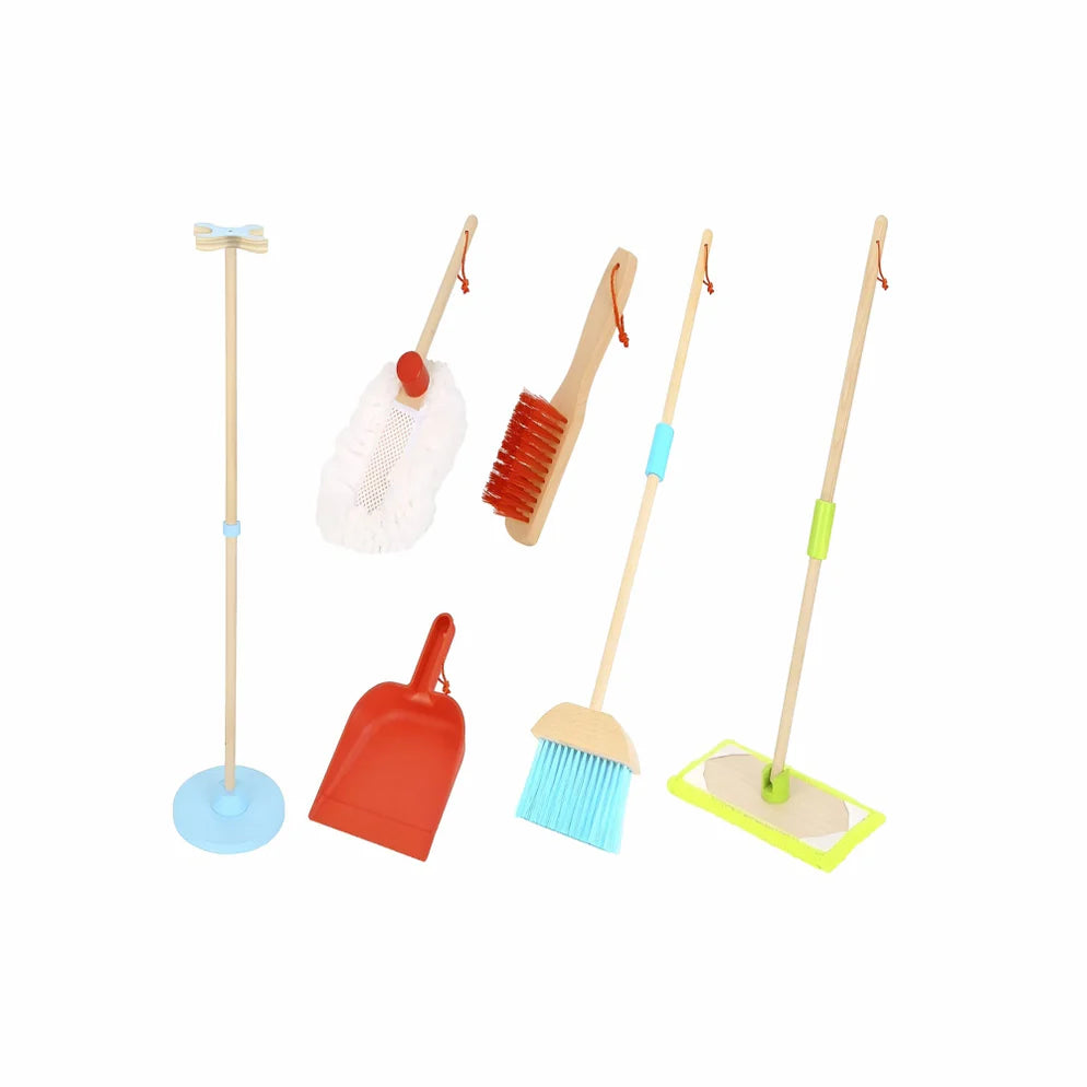 Open Ended Kids Wooden Cleaning Set - Highest quality cleaning Set available in India